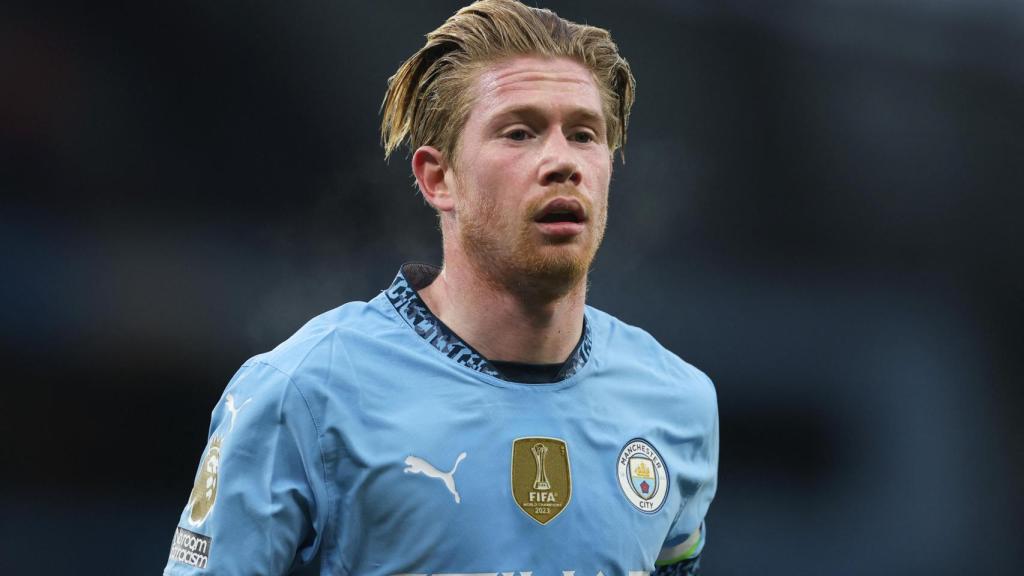 De Bruyne, durante un partido con el Manchester City.