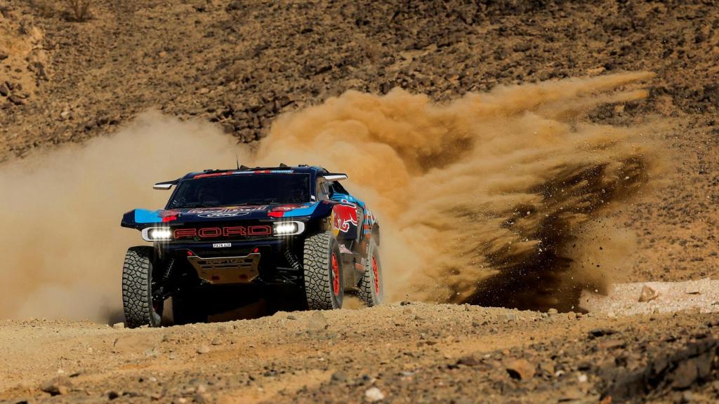 Carlos Sainz, durante el Dakar.