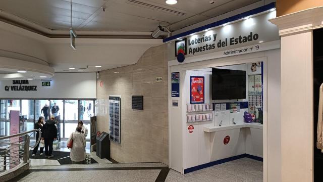 Administración de Lotería de El Corte Inglés de la calle Fray Luis de León, en la capital leonesa