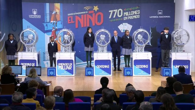 Imagen del sorteo de El Niño