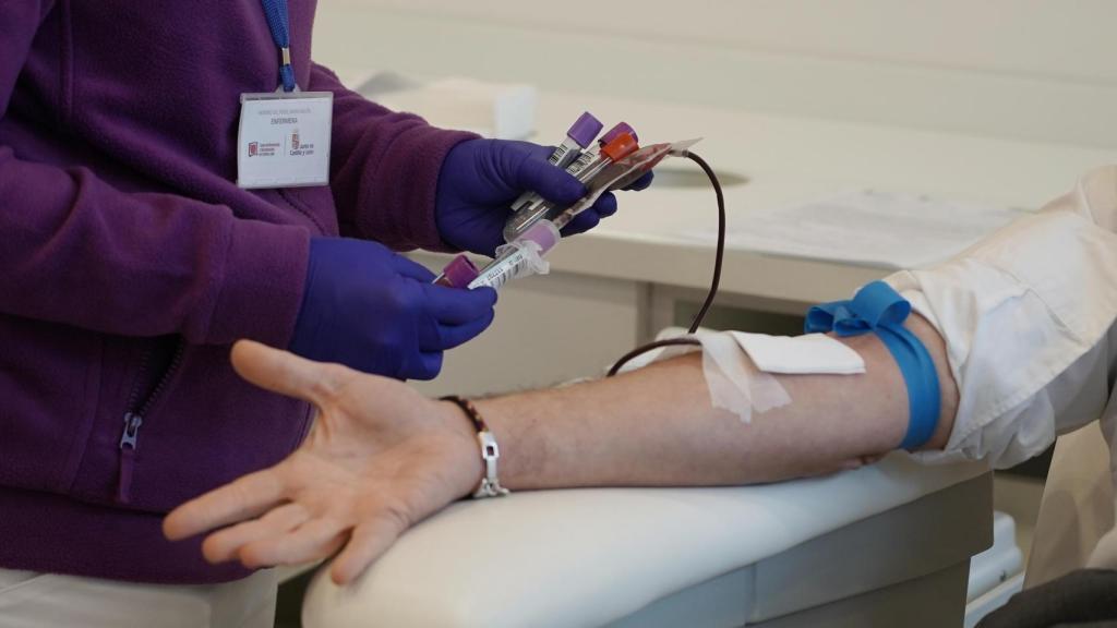 Donación de sangre en el Centro de Hemoterapia y Hemodonación de Castilla y León