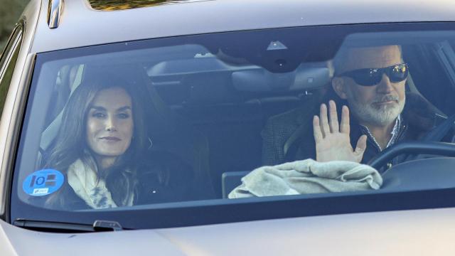 Felipe VI y Letizia, acuden al tradicional roscón de Jesús Ortiz.