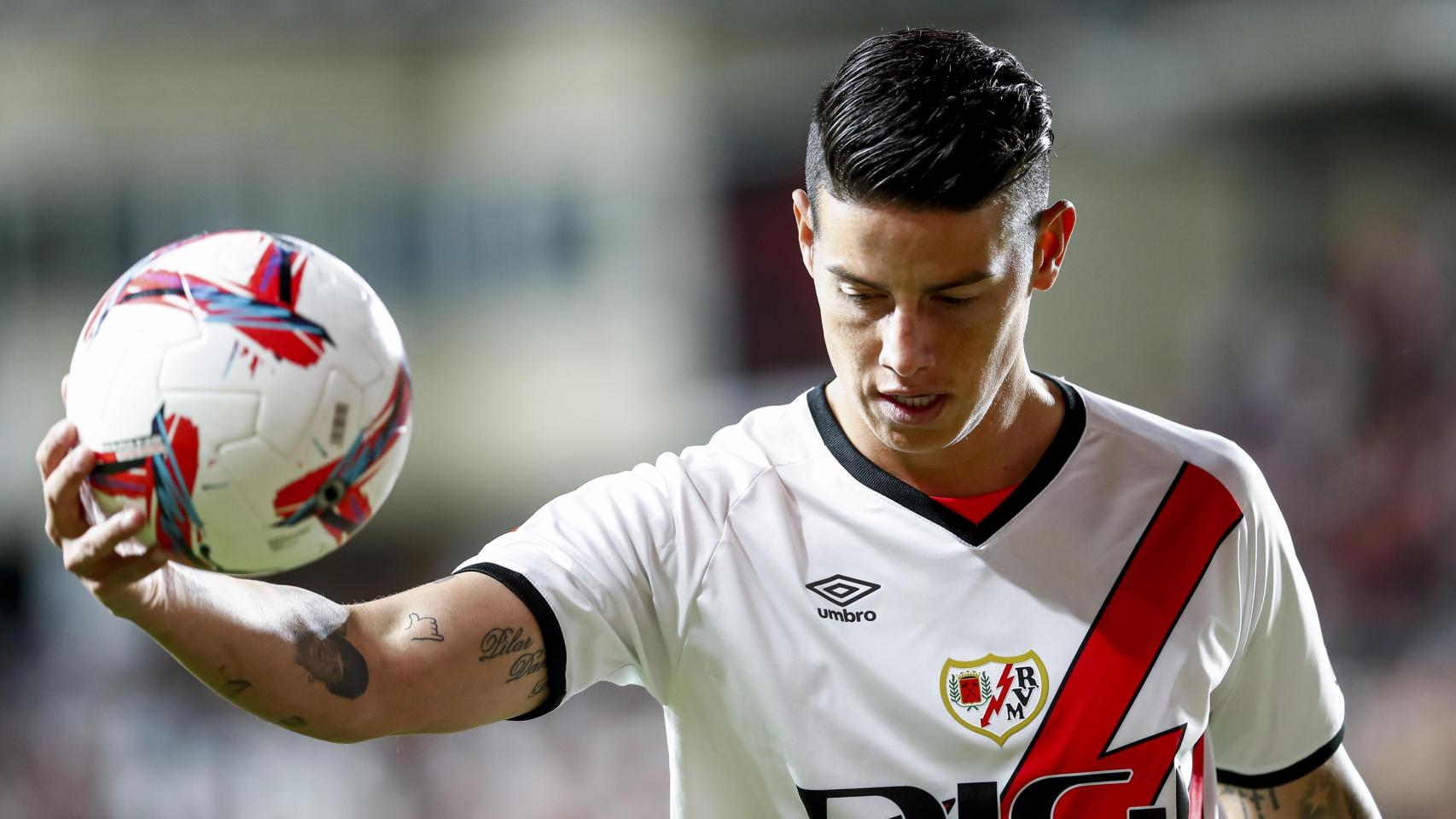 James Rodríguez, con el Rayo Vallecano