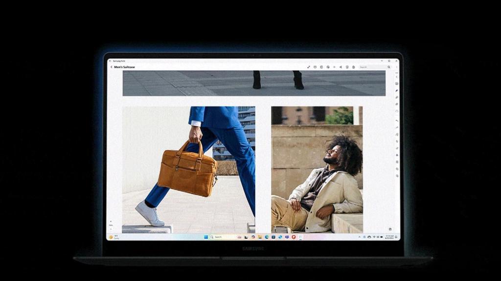 Pantalla de un Samsung Galaxy Book5.