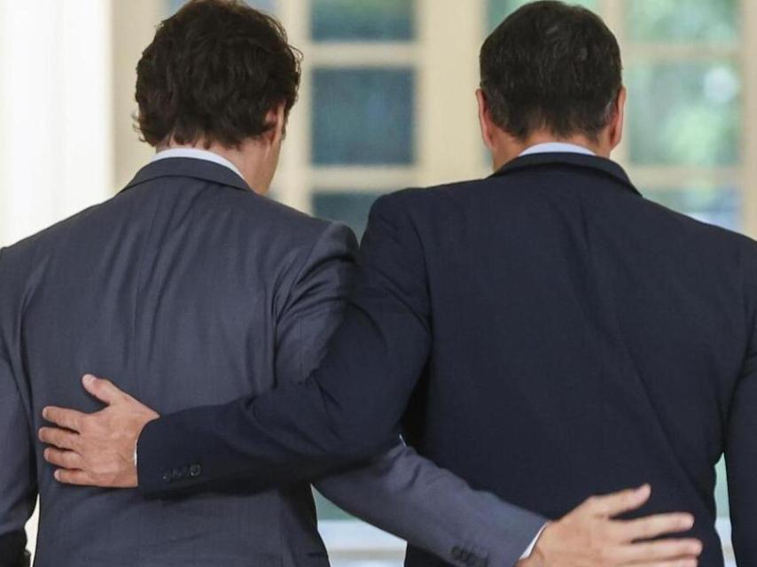 El primer ministro canadiense, Justin Trudeau, junto al presidente del Gobierno, Pedro Sánchez, en 2022 en La Moncloa.