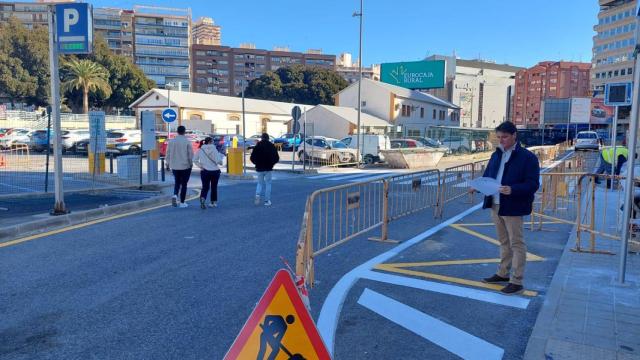 Alicante traslada el acceso al parking de Adif por la avenida de Aguilera ante las obras de la Estación Central del Tram