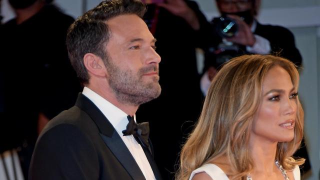 Ben Affleck y Jennifer Lopez en el Festival de Cine de Venecia 2021.