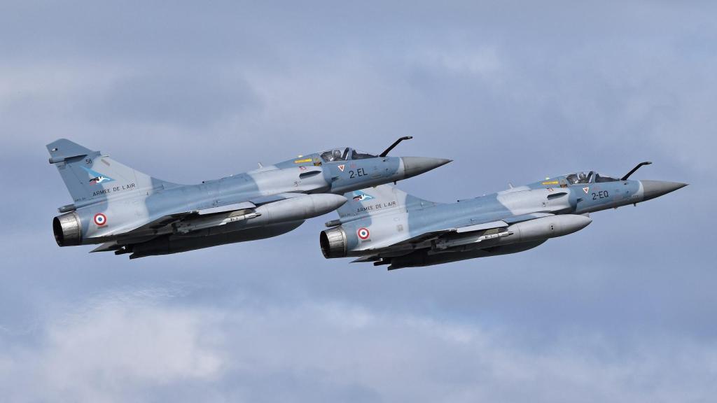 Dos cazas Dassault Mirage 2000-5F