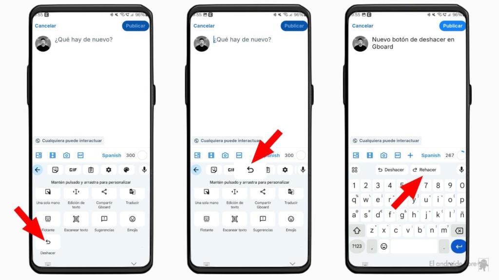 Nuevo botón de Gboard