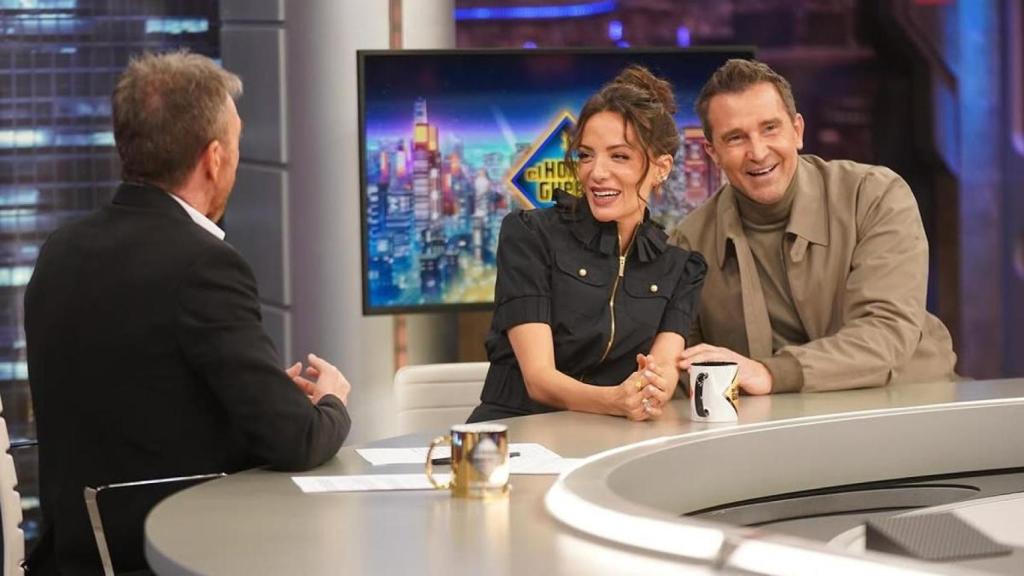 Pablo Motos, María Hervás y Fernando Gil en 'El Hormiguero'.