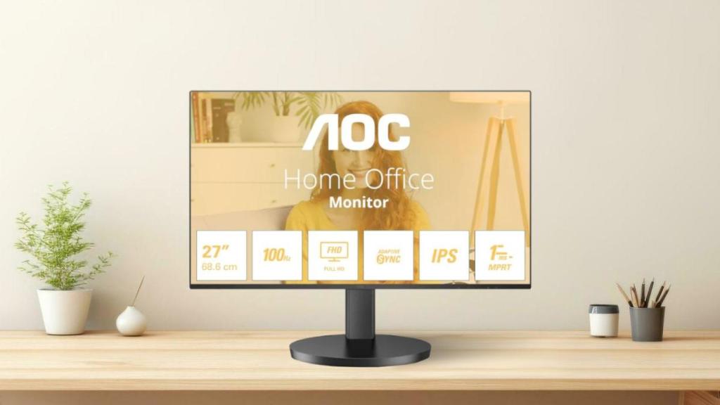 27 pulgadas, 100 Hz y Full HD: Este monitor AOC es un chollazo por menos de 107€