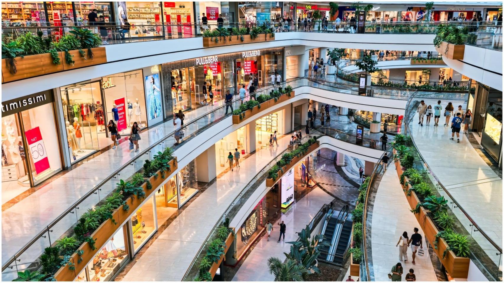 Imagen de archivo de un centro comercial