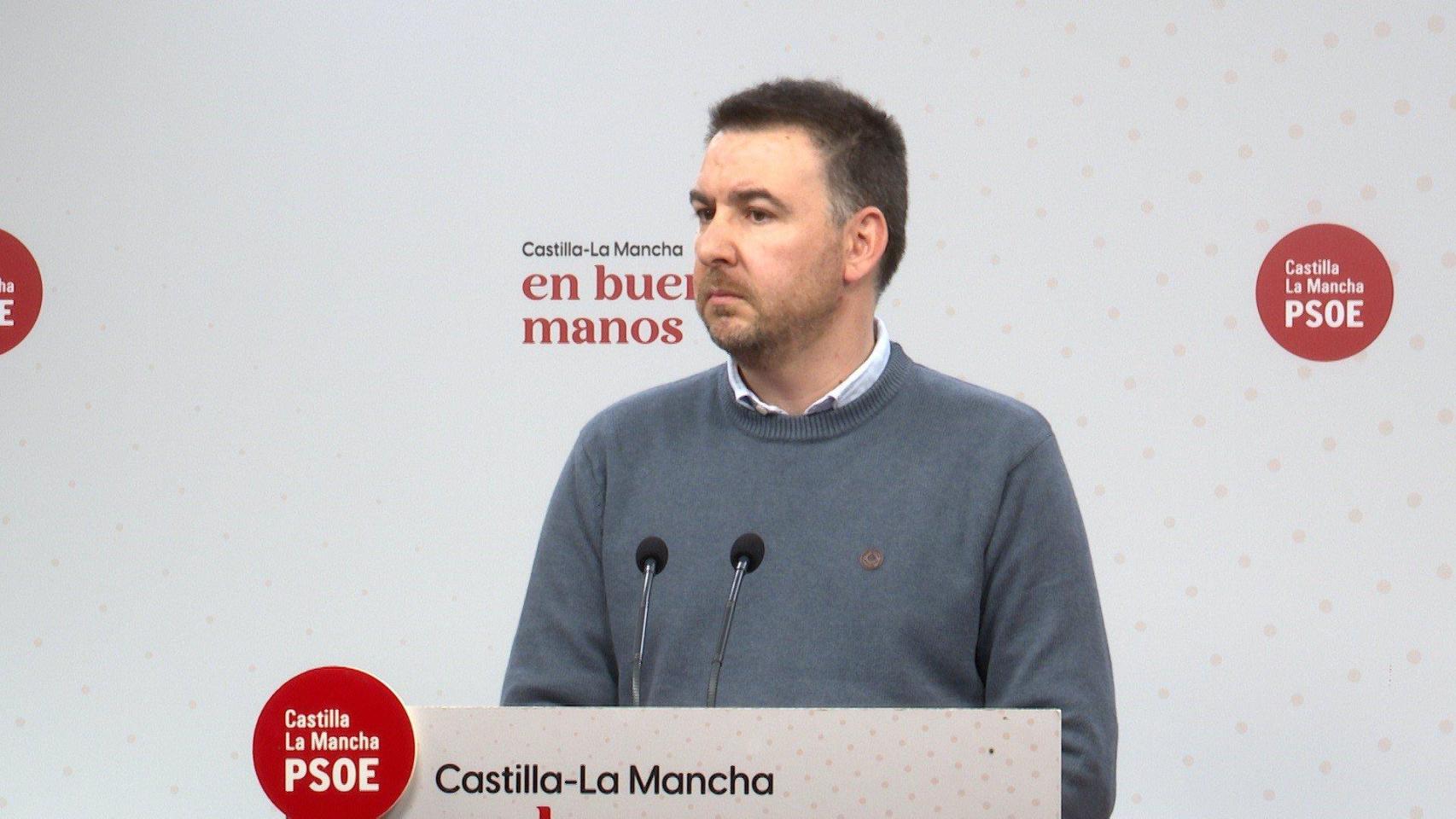 Antonio Sánchez, portavoz del PSOE en las Cortes. Foto: PSOE CLM.