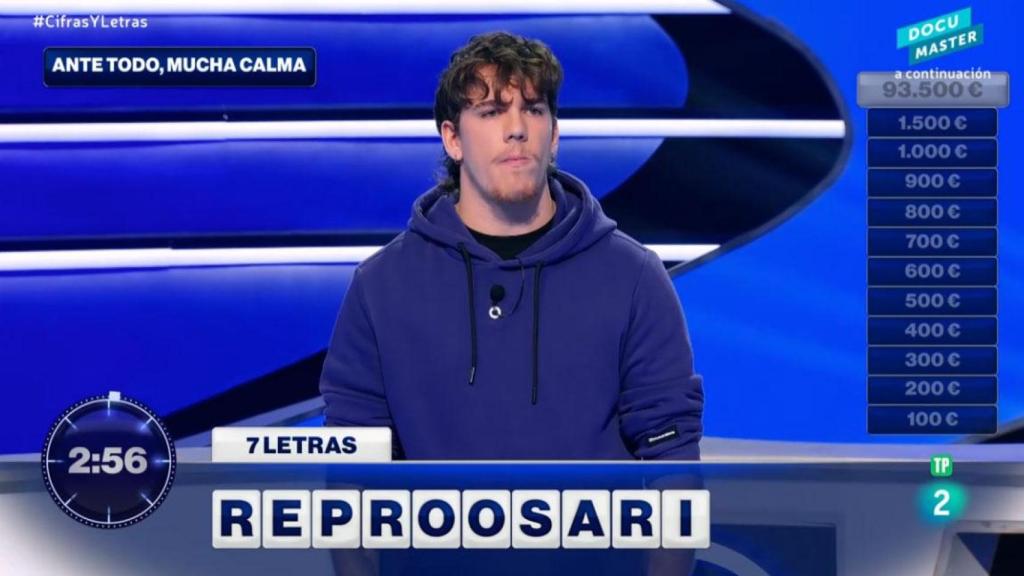 Beltrán, el nuevo ganador de 'Cifras y letras'.