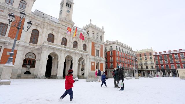 Nieve en Valladolid por la borrasca Filomena