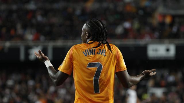 Vinicius, durante el partido en Mestalla del pasado 3 de enero