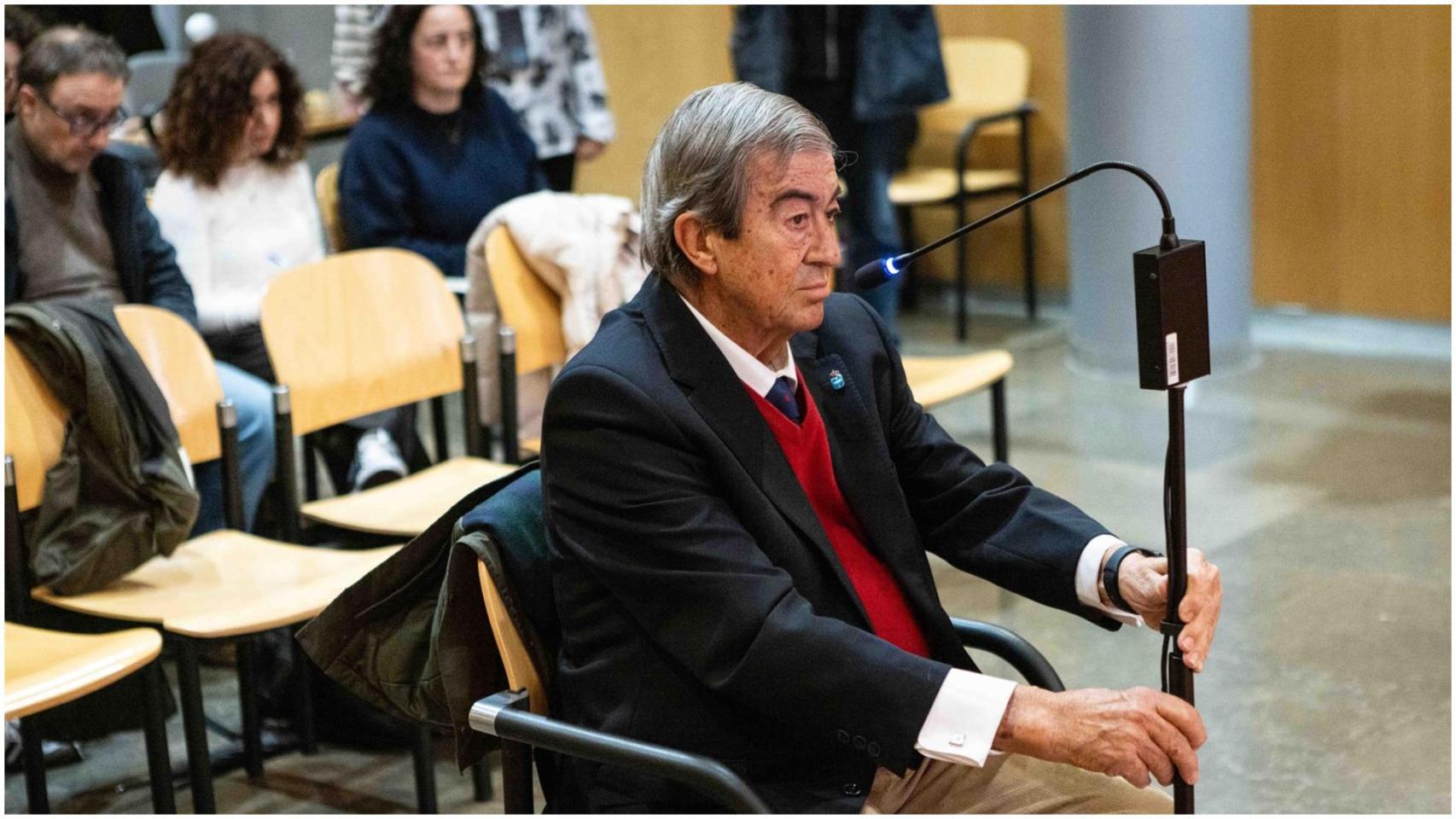 Álvarez-Cascos durante el juicio en a la Audiencia Provincial de Oviedo