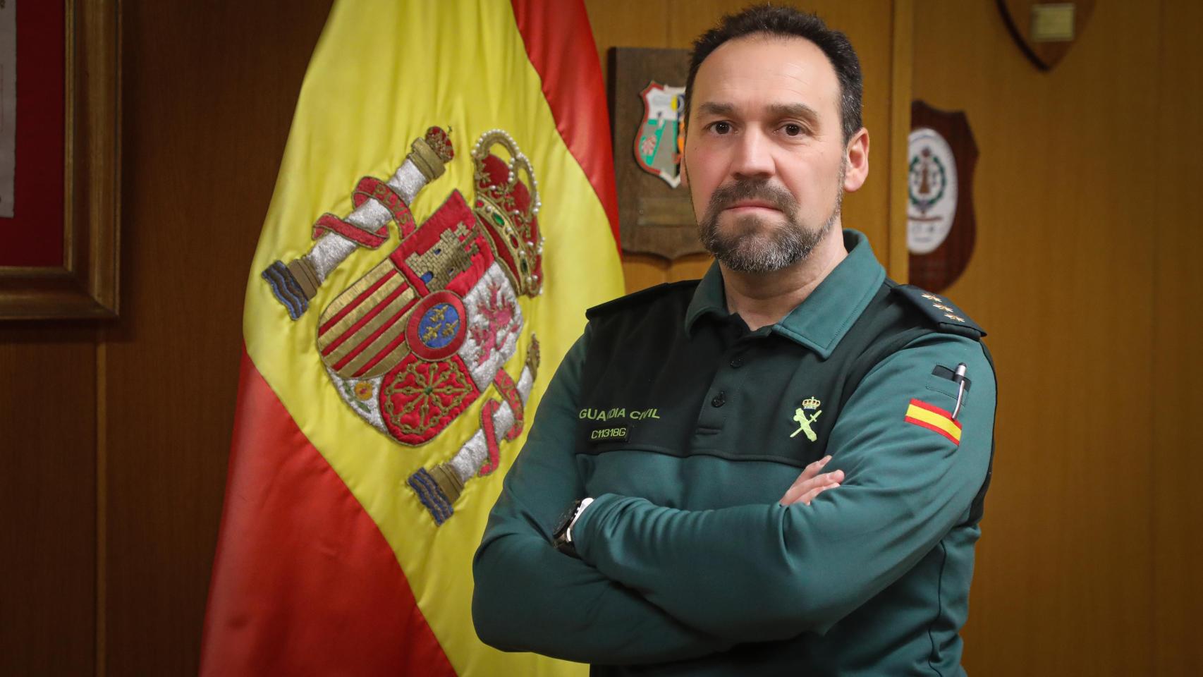 Pedro Merino Castro en la Comandancia de la Guardia Civil de Salamanca