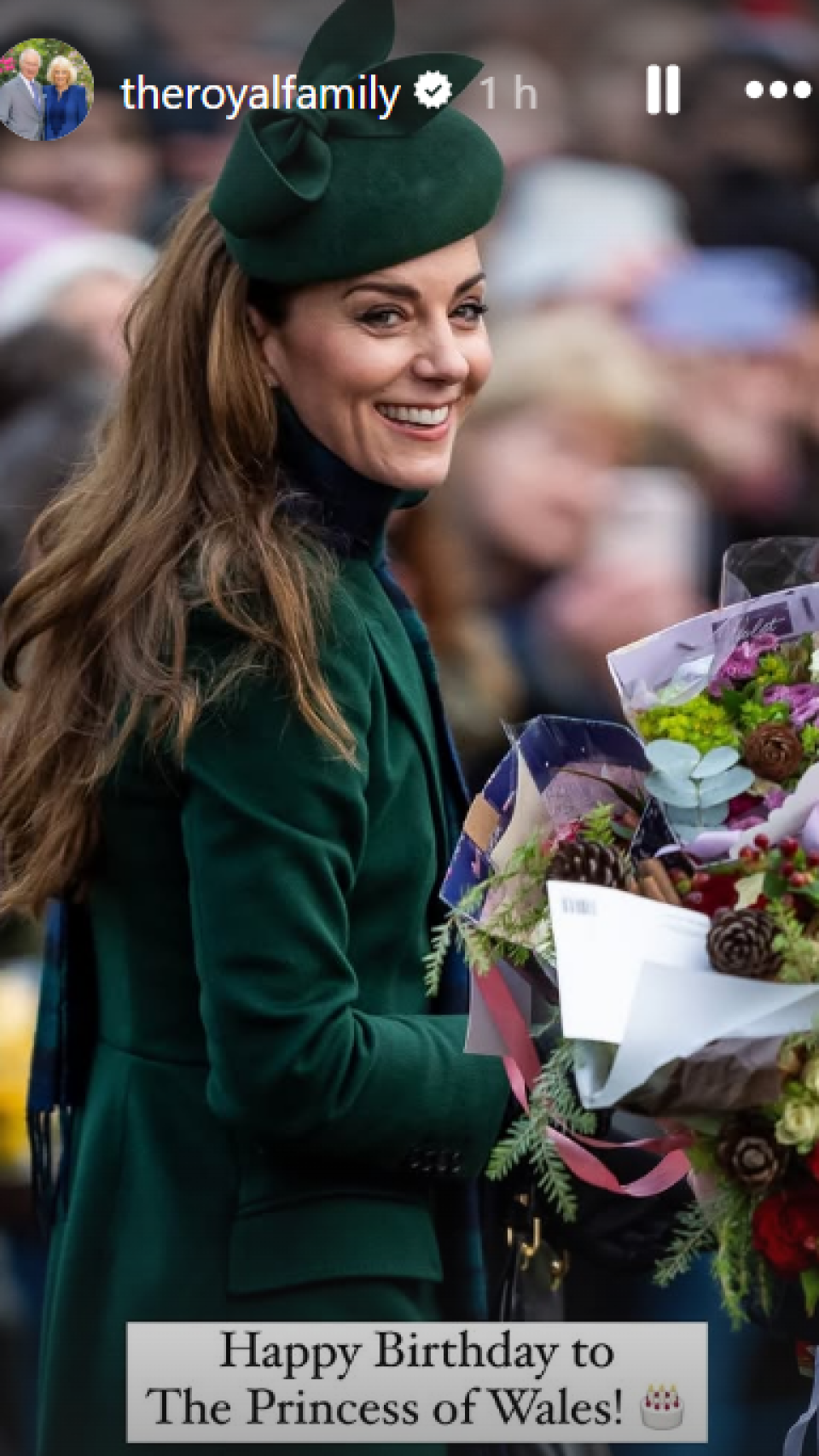 La felicitación de la Familia Real británica a Kate Middleton en Instagram.