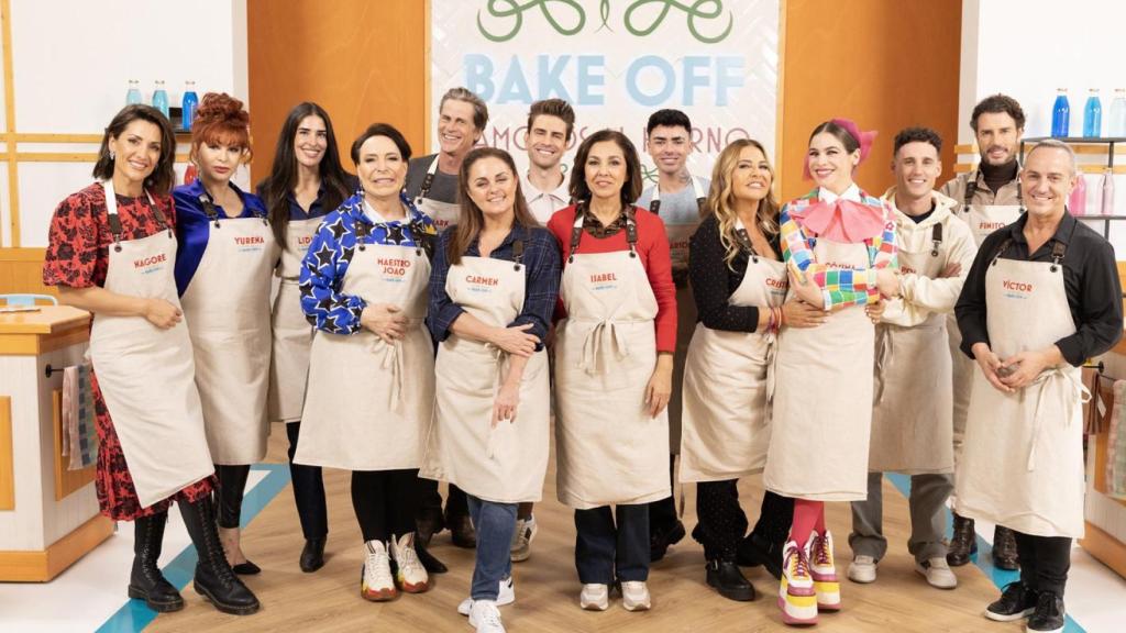 Isabel Gemio y Cristina Tárrega, entre los 14 concursantes de la segunda edición de 'Bake Off'.