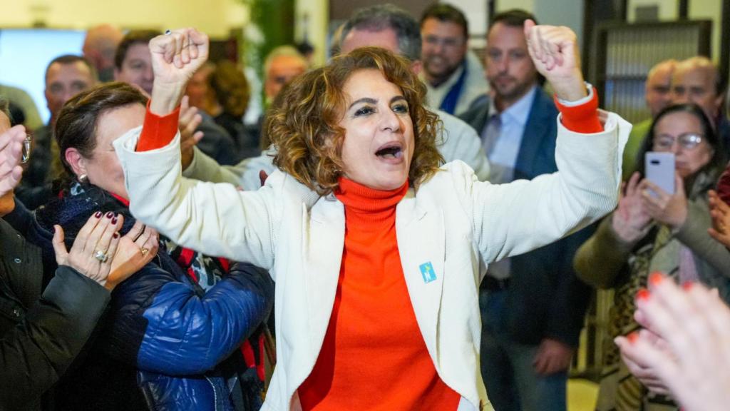 María Jesús Montero, este miércoles en Sevilla durante la presentación de su candidatura a liderar el PSOE andaluz.