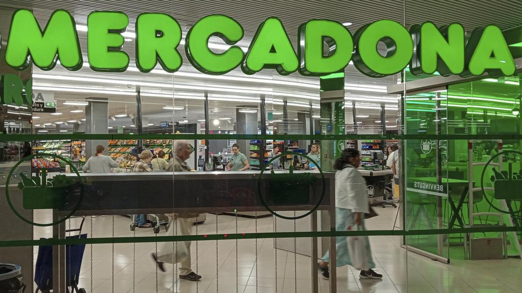 Entrada principal Mercadona.