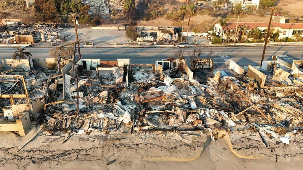 La vivienda está completamente destrozada.