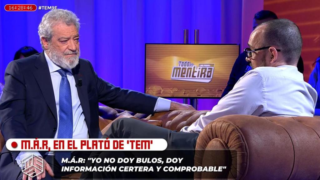 Risto Mejide entrevistó este jueves a Miguel Ángel Rodríguez en 'Todo es mentira'.