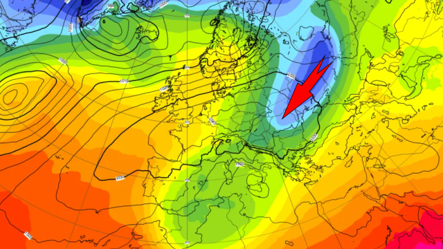 La lengua de frío polar que afectará a España. ECMWF