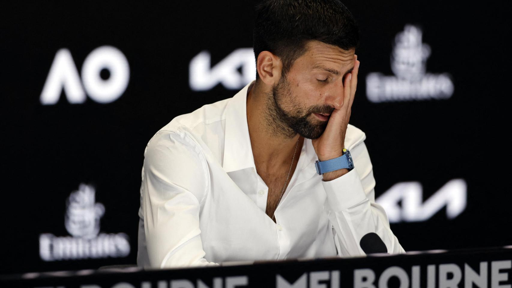 Novak Djokovic, durante la rueda de prensa previa al Open de Australia 2025