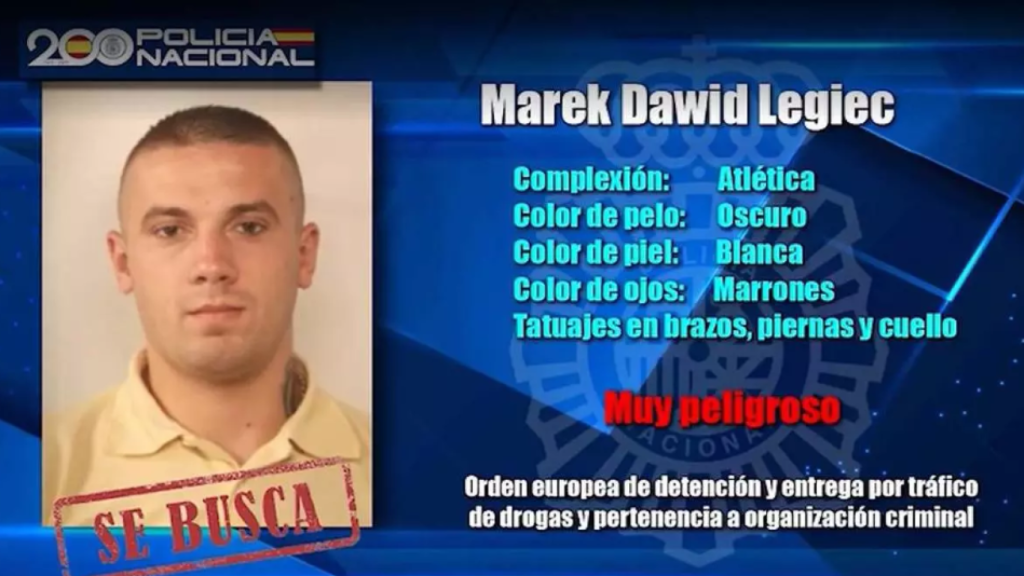 Se entrega Marek Dawid, capo polaco de la droga y uno de los diez fugitivos más buscados por la Policía