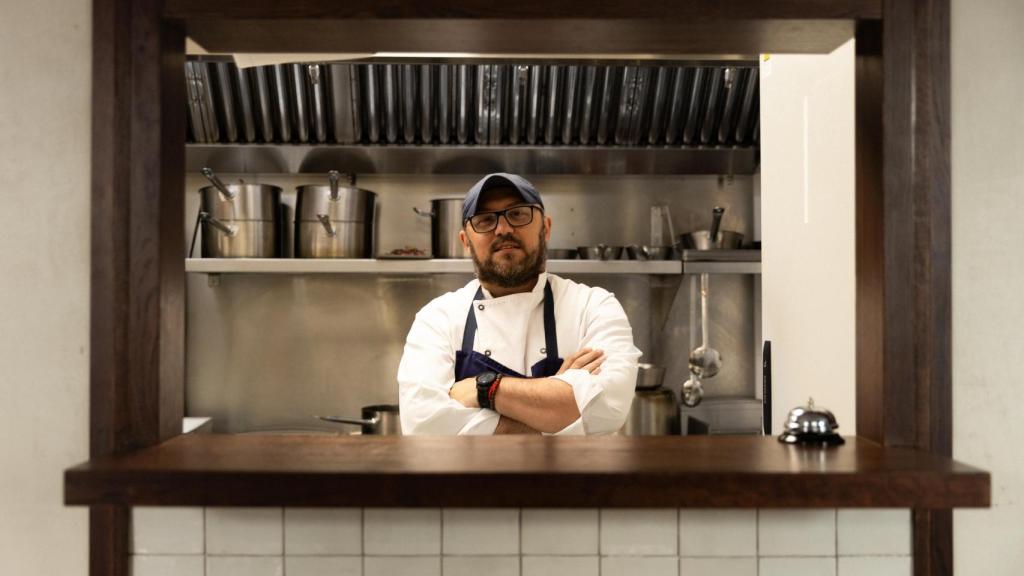 El chef argentino Dante Liporace en su nuevo restaurante Dantte.