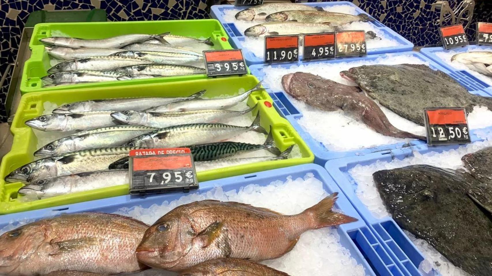 La sección de pescadería de Mercadona.