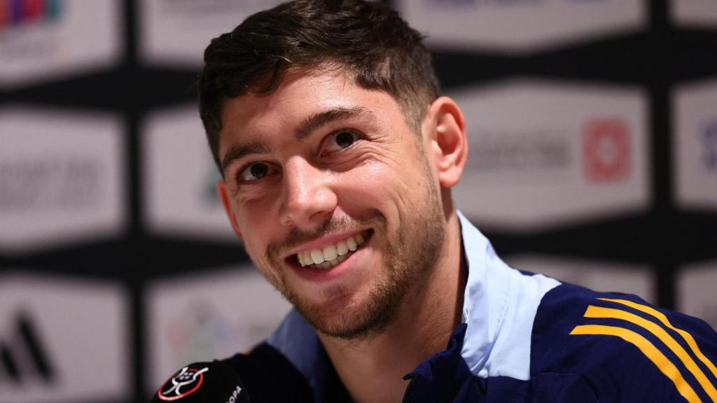 Fede Valverde, en rueda de prensa