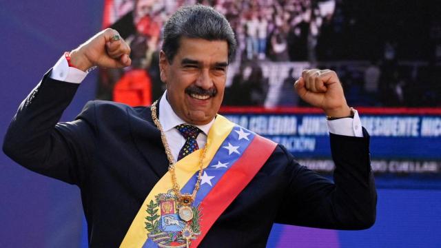 Nicolás Maduro, presidente de Venezuela, durante la jura de su cargo.