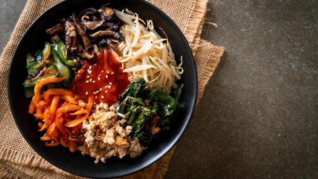 Bibimbap coreano.