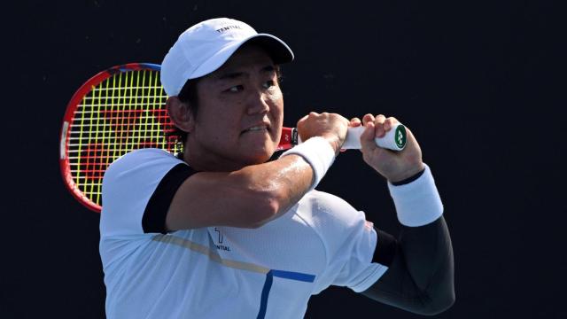 Yoshihito Nishioka, durante el Open de Australia 2025