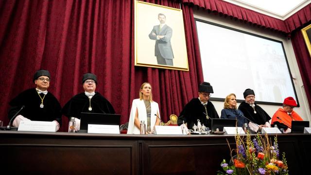 El paraninfo de la Universidad de Sevilla, con el rector Miguel Ángel Castro en la inauguración del nuevo curso académico