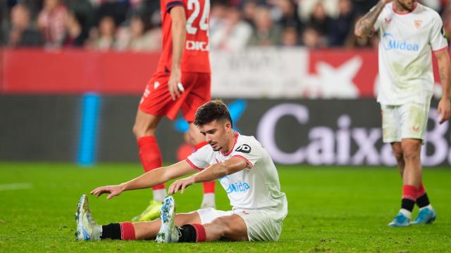 Kike Salas, durante un partido con el Sevilla.