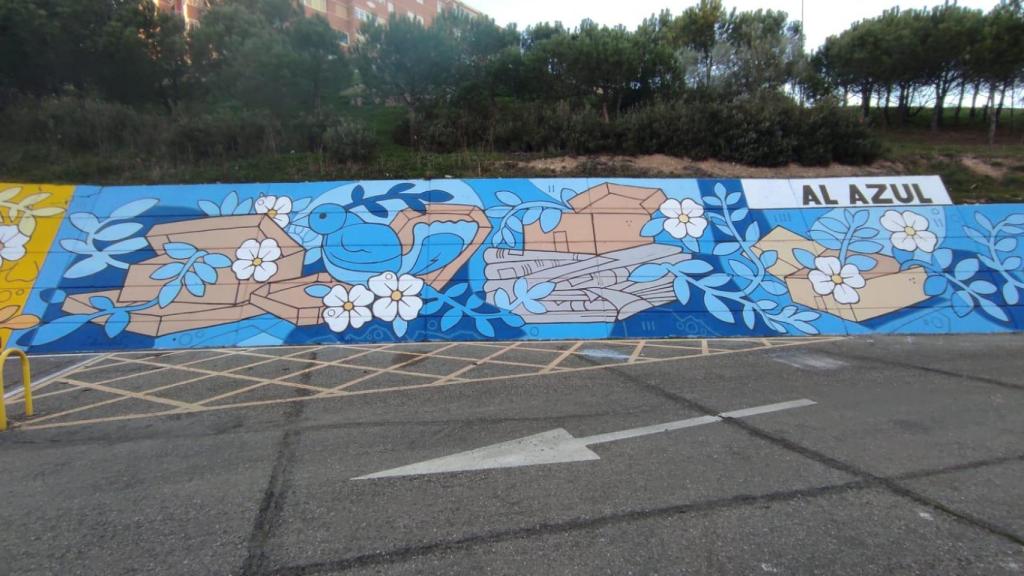 Nuevo mural de Zamora en La Vaguada