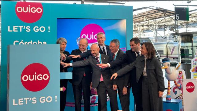 Un momento de la inauguración de Ouigo en Málaga.