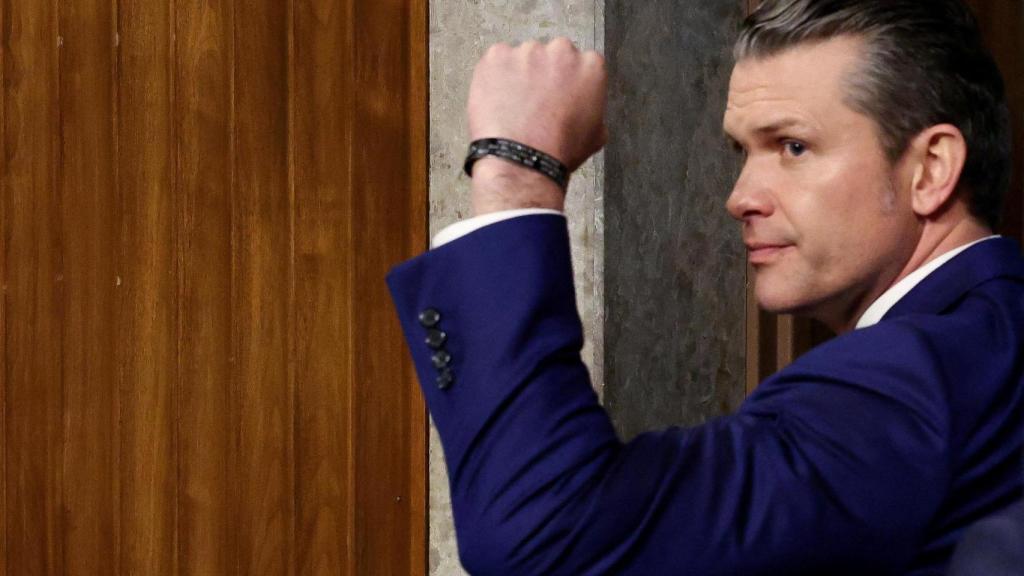 Pete Hegseth en el Capitolio.