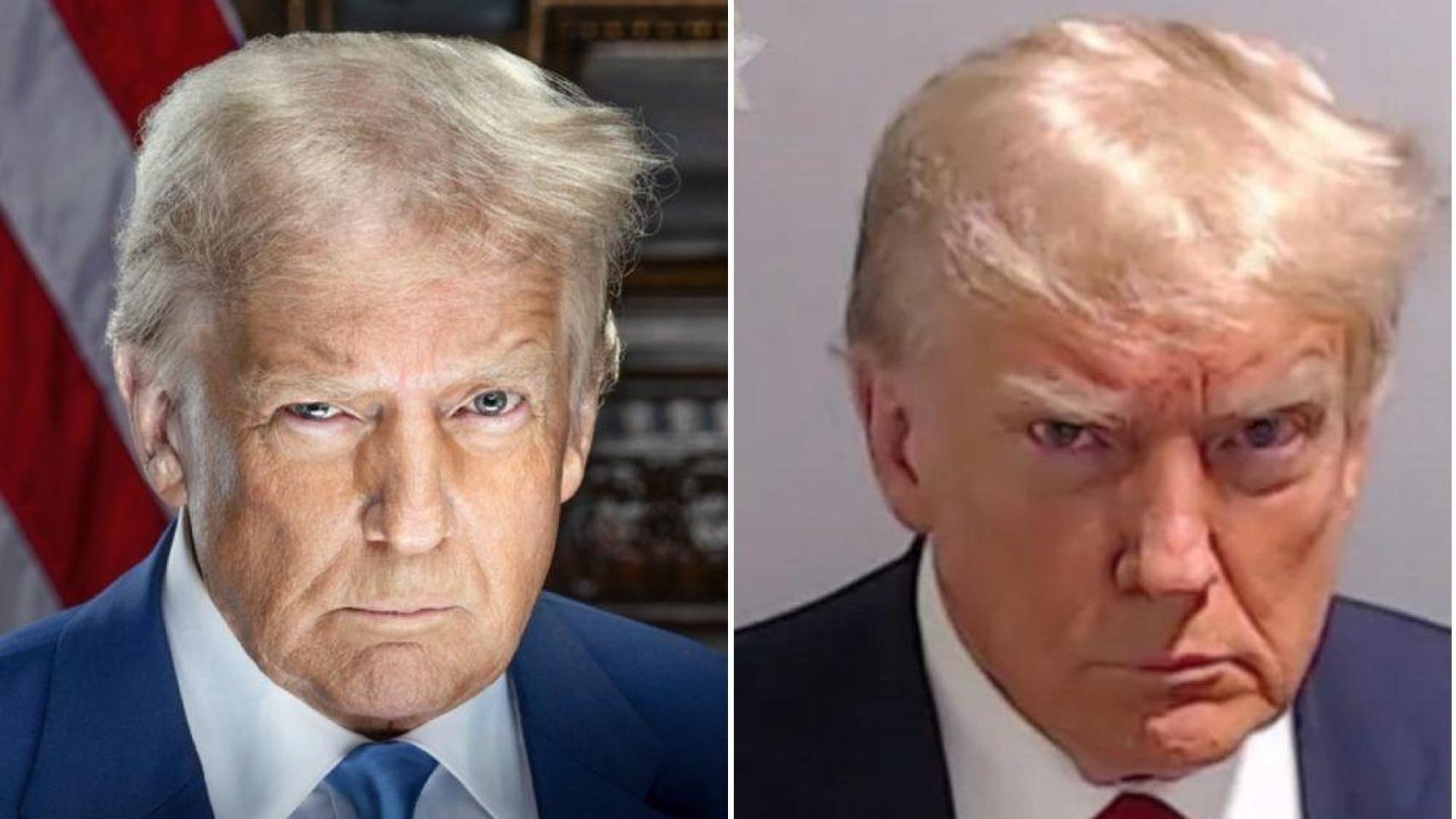 La 'última provocación' de Donald Trump: su retrato oficial como presidente replica la foto de su ficha policial de 2023