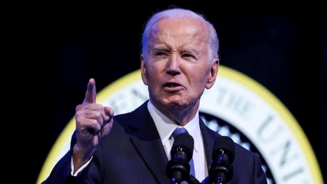 Joe Biden este jueves en un acto en  Virginia, Estados Unidos.