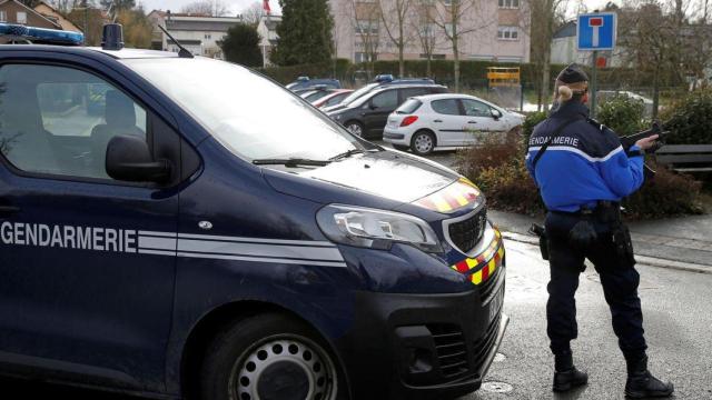 Gendarmerie francesa. Imagen de archivo.