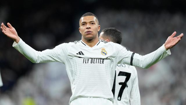 Kylian Mbappé, en un partido con el Real Madrid