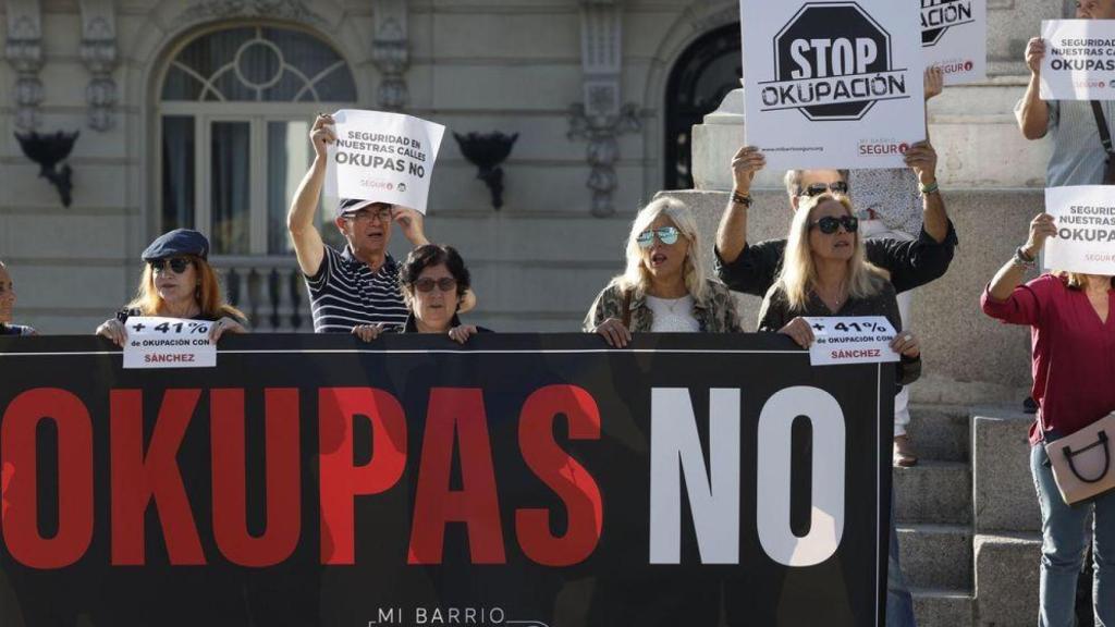 Protesta contra la ocupación, en una imagen de archivo.