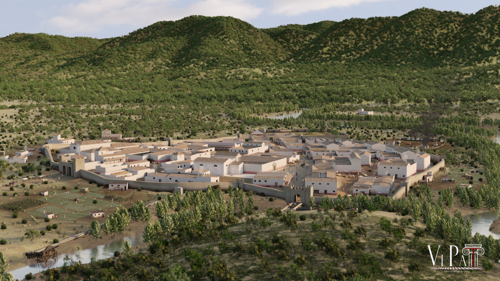 Reconstrucción virtual de la ciudad de Arucci.