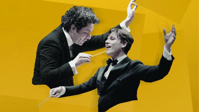 Gustavo Dudamel (izquierda)  y Klaus Mäkelä (derecha). Montaje: Rubén Vique