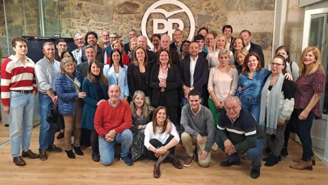 Imagen de una reunión del PP de Vigo en marzo de 2024.